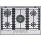 Kitchenaid KHMP5 77510 Piano cottura a gas 5 fuochi 75 cm, centrale ottone.