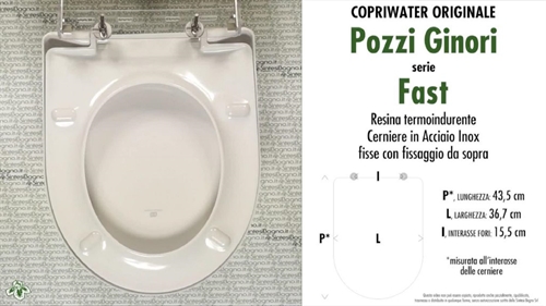 Pozzi Ginori 78762000 Fast sedile con chiusura ammortizzata
