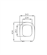 Dinoplast Thesis Sedile Termoindurente bianco cerniere inox