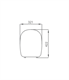 Dinoplast Thesis Sedile Termoindurente bianco cerniere inox