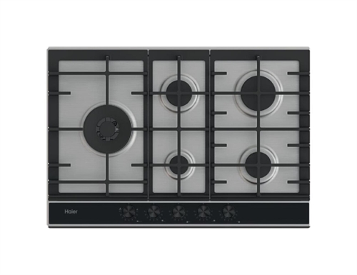 Haier HAHG7WL5XH I-Move Gas On Metal Serie 6 Piano cottura a gas cm. 75 - inox/nero