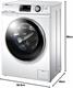 Haier HW70-B12636N - Lavatrice a Carica Frontale 7 classe A
