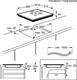 Aeg IKS64453IB Piano Cottura Piano cottura a induzione 4 Fornelli 58 cm Nero
