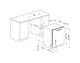 Smeg ST353BQL Lavastoviglie integrata totale cm. 60 - 14 coperti Classe B