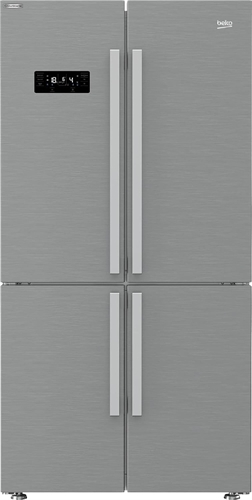 Beko - GN1416231ZXN - Frigorifero Americano 4 Porte, Libera Installazione, Congelatore Combinato, Total No-Frost - Inox, 90,8x75x182 cm