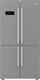 Beko - GN1416231ZXN - Frigorifero Americano 4 Porte, Libera Installazione, Congelatore Combinato, Total No-Frost - Inox, 90,8x75x182 cm