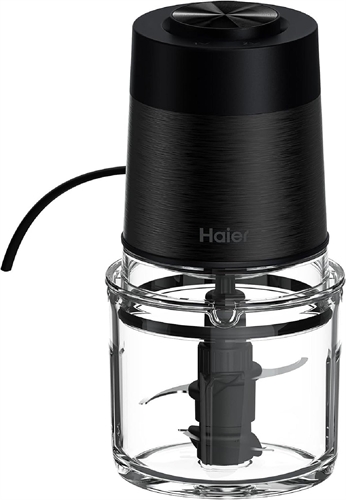 Haier  HCH5B1 011 I-Master Serie 5 Tritatutto Elettrico Capacità 0.5 Litri Potenza 550 Watt 2 Velocità con 4 Lame Inox colore Nero