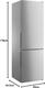 Candy CCT3L517ES Frigorifero con congelatore a libera installazione - cm. 55 h 176 - lt. 260 - inox