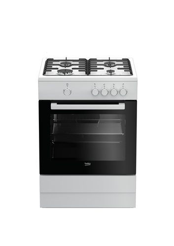 Beko FSG62000DW Cucina A Gas  4 Fuochi Forno A Gas Classe A Colore Bianco