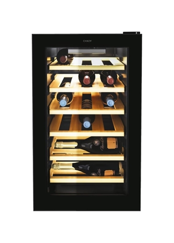 Candy CWCEL 210/NF Divino Cantina vini a libera installazione cm. 40 - 21 bottiglie - nero