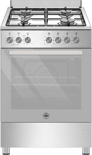 Bertazzoni La Germania SE664GX24 - Cucina a gas con forno a gas, 60x60 cm, Inox