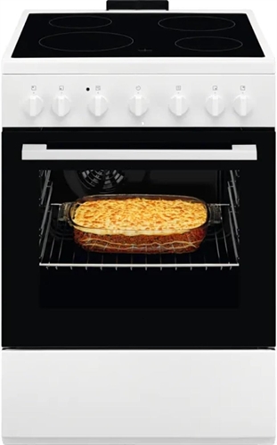 Electrolux LKR620066W - Cucina elettrica con forno, libera installazione, 60x60 cm, Classe energetica A