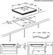Electrolux  EIB60424CK, Serie 300 Piano Cottura a Induzione 4 Fuochi da Incasso, Comandi SliderTouch, 60 cm, 590x520 mm, Nero