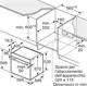 Bosch HBA513BS1, Forno da incasso, Aria Calda 3D: Cottura uniforme fino a 3 livelli, Display LED rosso, Manopole a scomparsa, Acciaio