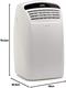 Olimpia Splendid-02140 Dolceclima Silent 10 WiFi- 3-in-1 Climatizzatore Portatile Raffrescamento, Ventilazione, Deumidificazione, Condizionatore portatile 10.000 BTU