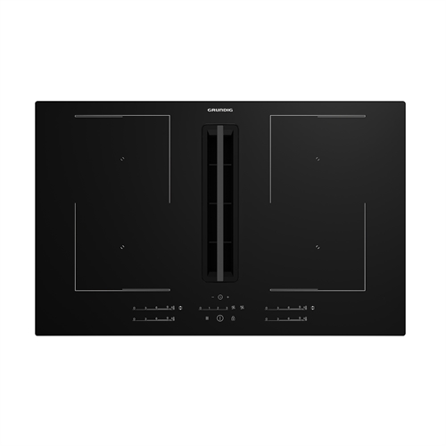 GIEH 834480 P: Piano Cottura a Induzione con Cappa Integrata 80cm, 4 zone cottura, 2 sezioni FlexiZone, 9 livelli di cottura, 4 livelli di aspirazione