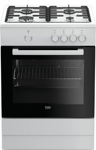 Beko FSG62000DW Cucina A Gas  4 Fuochi Forno A Gas Classe A Colore Bianco