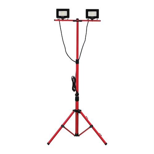 Velamp IS747NG TWIN HEAD: Luce da lavoro LED 2 x 20W SMD + treppiede