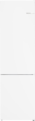 Bosch KGN39VWEQ Serie 4, Frigorifero combinato da libera installazione, Total No Frost, Cassetti VitaFresh, PerfectFit, Luce LED, Bianco, 203 x 60 cm