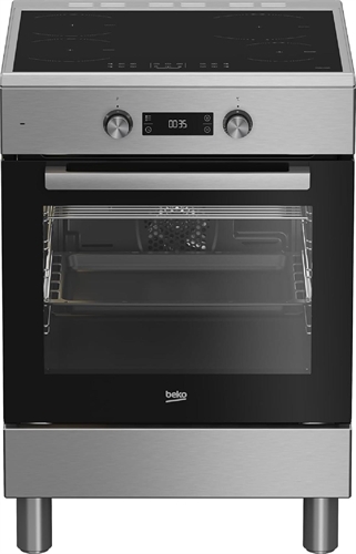 Beko FSE69300X Bpro 500 Cucina da accosto cm. 60 - 4 zone induzione + 1 forno elettrico - inox/nero