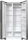 Hisense RS711N4WCE - Frigorifero Side by Side, capacità 547 L con altezza 178,6 cm, Metal Tech Cooling, Total No Frost, Dispenser di acqua e ghiaccio, silenzioso 38 dB, connettività WiFi