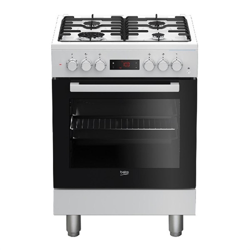 BEKO FSE62110DWF Cucina Libera installazione Bianca - 4 Fuochi - Forno Elettrico Ventilato - Grill - Pulizia al vapore - Dimensioni 85 x 60 x 60 cm