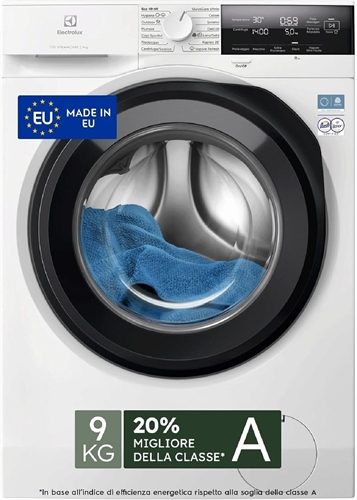 Electrolux EW7F39 serie 700 SteamCare Lavatrice cm. 60 - capacità 9 kg - bianco