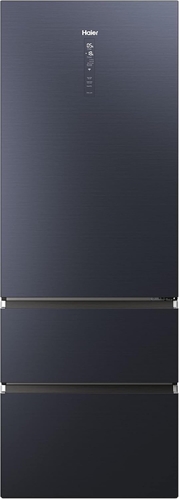 Haier HTW7720ENMB - Frigorifero Combinato Libera installazione 3 porte Total No Frost 70cm Classe E Nero