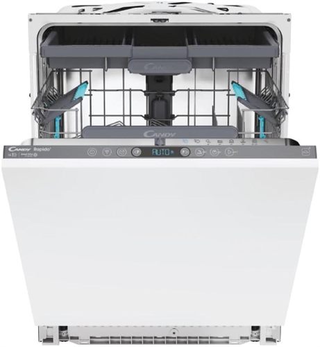 Candy Rapido' CI 6E7F1A Lavastoviglie da Incasso 60 cm, 16 Coperti, 8 Programmi, Classe E, Connessione Wi-Fi + BLE, Controllo da App hOn, Partenza Ritardata, Silenziosa
