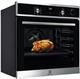 Electrolux LOC5H40X2 Forno da Incasso Serie 600 SteamCrisp, 72 L, Multifunzione con Cottura a Vapore, Classe A, Pulizia AquaClean, Display LED
