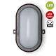 Velamp Tartaruga N applique LED 6W nera. IP44, Connettore Fast