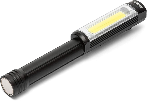 Velamp IN256 Torcia Led in alluminio cob 3w + flash rosso magnete big daddy