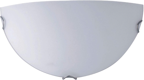 Velamp PT313 Plafoniera Velamp Half Moon in Vetro Satinato, Diametro 30cm