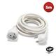 Velamp PRO16A-FR-5 Prolunga 5 metri, prese francesi 16a, h05vv f3g1.5mm2 nf,ce