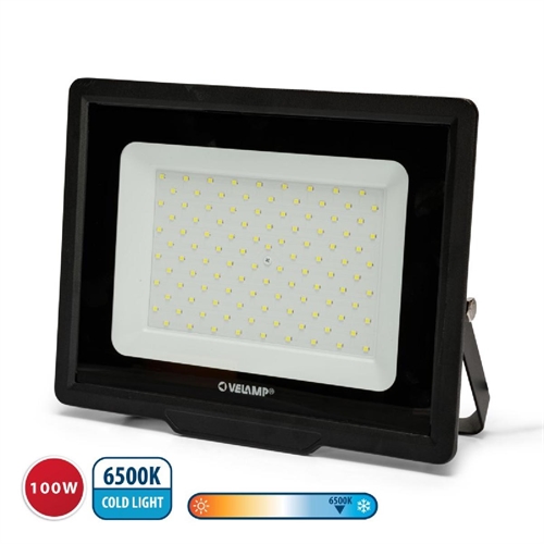 Velamp IS781 PADLIGHT POWER, proiettore LED SMD 100W, IP65, nero, 6500K