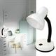 Velamp TL1201-B Lampada da tavolo con attacco e27 charleston bianco