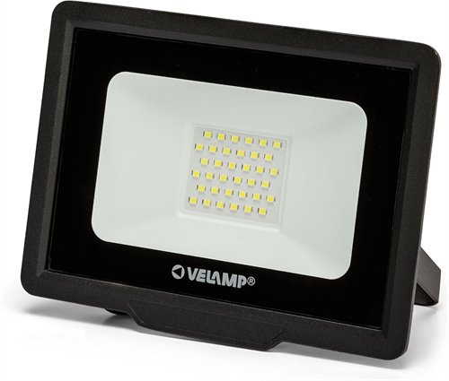 Velamp IS755-5-4000K PADLIGHT5, proiettore LED SMD 30W IP65, nero 4000K