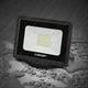 Velamp IS755-5-4000K PADLIGHT5, proiettore LED SMD 30W IP65, nero 4000K