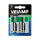 Velamo DR20/2BP Pila zinco carbone, torcia, R20 D, 1,5V ( 1 scatola da 10 blister ) 20 pile totali