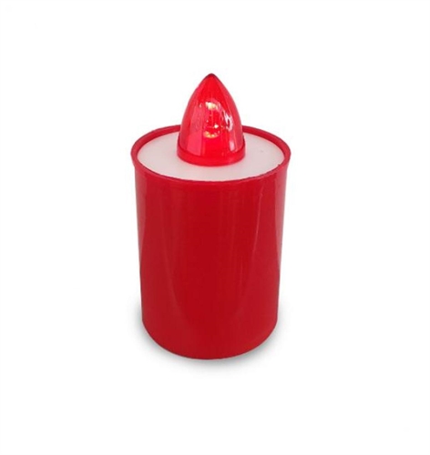 Velamp IL013-R Lumino Elettrico a Led 9 cm, Durata 90gg, rosso con Luce fissa rossa ( scatola da 20 unità )