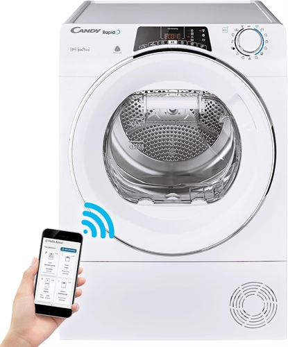 Candy RapidÓ ROE H9A2TCEX-S asciugatrice Libera installazione Caricamento frontale 9 kg A++ Bianco
