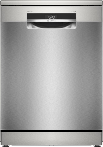 Bosch SMS6ECI15E Serie 6, Lavastoviglie Smart da libera installazione, Cestelli personalizzabili, Motore EcoSilence Drive, Lavaggio intensivo, 14 coperti, Acciaio, 60cm