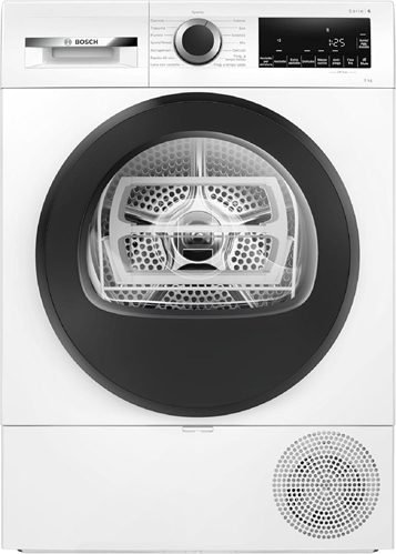 Bosch WQH245A0IT Serie 6 Asciugatrice smart a pompa di calore, 9 kg, Classe energetica C, Condensatore autopulente, Riduce le pieghe, Cestello per capi in lana, Bianco, 60 Cm