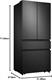 Hisense RF540N4SBF2 PureFlat Frigocongelatore a libera installazione 480 lt. cm. 79 h 182 - nero