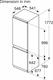 Bosch KIN862SE0, Serie 4, Frigorifero combinato da incasso, Total No Frost, VitaFresh XXL, Luce LED, Cerniera a traino, 177.2x54.1 cm