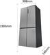 Haier, Cube 90 Serie 5, HCR5919ENMM, Frigorifero libera installazione, 4 porte, 643 Litri
