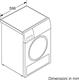 Bosch WTH85V18II Serie 4, Asciugatrice a pompa di calore, capacità 8 kg, EasyClean, Cestello Lana, Auro Dry, Programma Rapido
