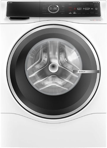 Bosch WNC254A0IT Serie 8 Lavasciuga smart, 10.5/6 kg, 1400 giri, Classe energetica D, Sistema di dosaggio automatico del detersivo e dell’ammorbidente, Riduce le pieghe