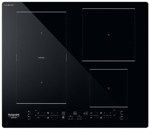 HOTPOINT ARISTON HB 4860C CPNE - Piano Cottura Induzione 4 Fuochi, Piastra Induzione Antigraffio con 9 Livelli Potenza, Funzioni Predefinite per Cottura Automatica