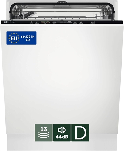 Electrolux Lavastoviglie da Incasso Serie 600,EES47325L, 13 Coperti, SatelliteClean,Tecnologia AirDry,Comandi QuickSelect, Funzione AutoOff, Sistema Beam on Floor, Silenziosità 44 dB, 60 cm